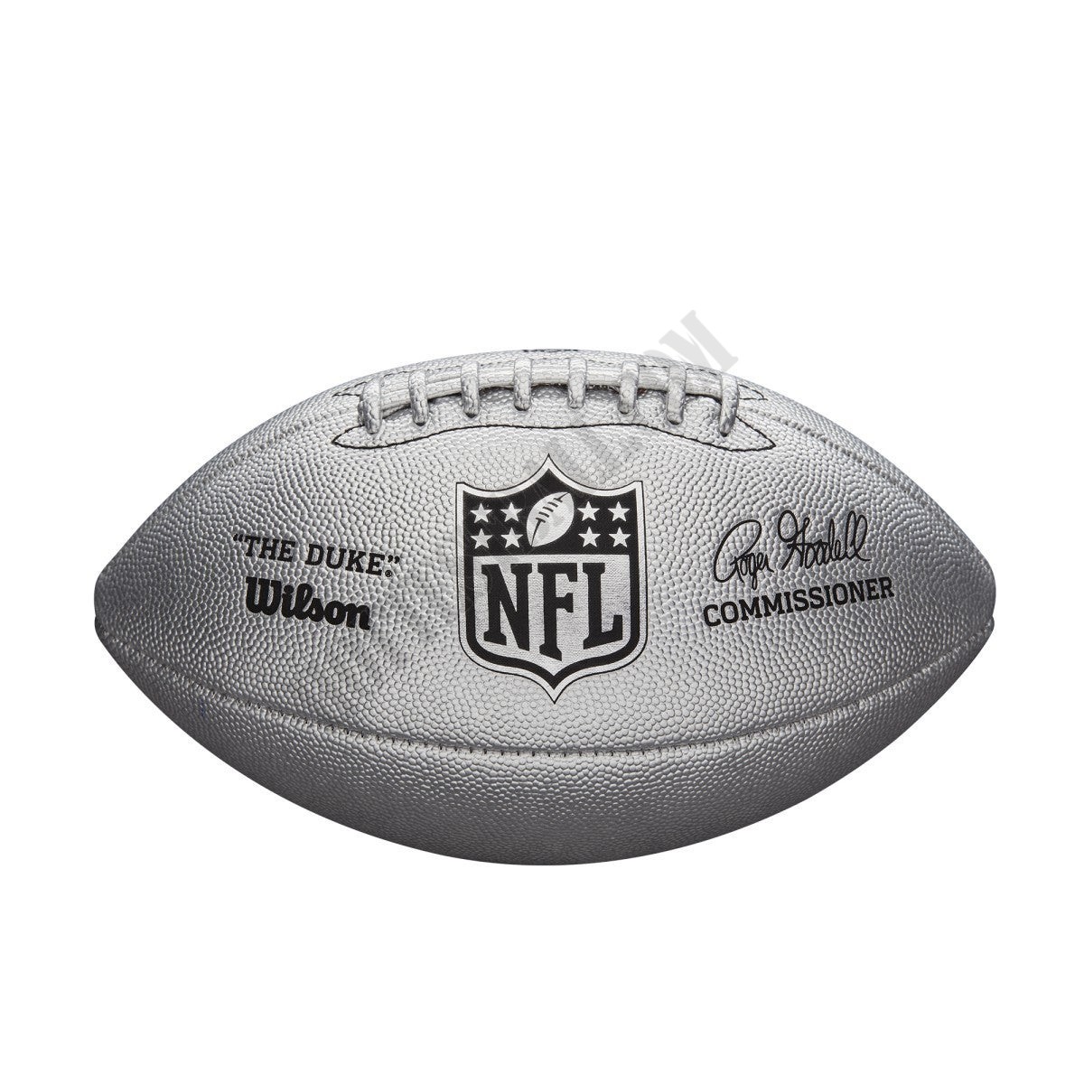 NFL The Duke Metallic Edition - Silver - Wilson Discount Store - NFL The Duke Metallic Edition - Silver - Wilson Discount Store