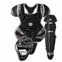 Wilson C1K Catcher's Gear Kit with NOCSAE Approved Chest Protector - Intermediate - Wilson Discount Store