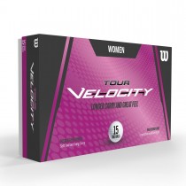 Women's Tour Velocity Golf Balls - White, 15 Pack - Wilson Discount Store
