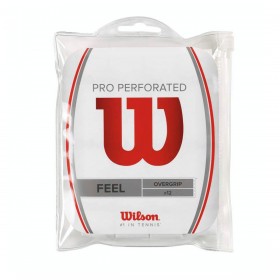 Pro Overgrip Perforated White - 12 Pack - Wilson Discount Store