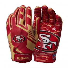 NFL Stretch Fit Receivers Gloves -  San Francisco 49ers ● Wilson Promotions