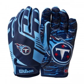 NFL Stretch Fit Receivers Gloves - Tennessee Titans ● Wilson Promotions