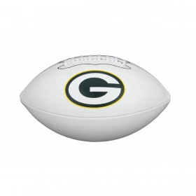NFL Team Logo Autograph Football - Official, Green Bay Packers ● Wilson Promotions