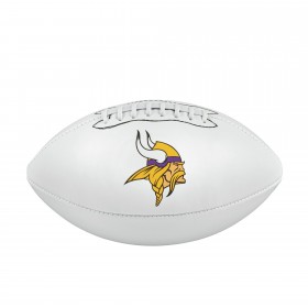 NFL Team Logo Autograph Football - Official, Minnesota Vikings ● Wilson Promotions