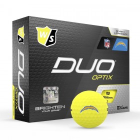 Duo Optix NFL Golf Balls - Los Angeles Chargers - Wilson Discount Store