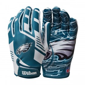 NFL Stretch Fit Receivers Gloves - Philadelphia Eagles ● Wilson Promotions