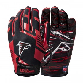 NFL Stretch Fit Receivers Gloves - Atlanta Falcons ● Wilson Promotions