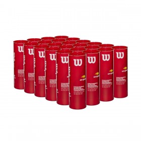 US Open Red Tournament Transition Tennis Balls - 24 Cans (72 Balls) - Wilson Discount Store