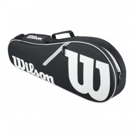 Advantage II Black & White 3 Pack Tennis Bag - Wilson Discount Store
