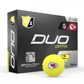 Duo Optix NFL Golf Balls - Kansas City Chiefs ● Wilson Promotions