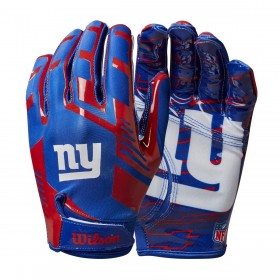 NFL Stretch Fit Receivers Gloves - New York Giants ● Wilson Promotions