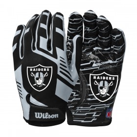 NFL Stretch Fit Receivers Gloves - Las Vegas Raiders - Wilson Discount Store