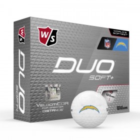 Duo Soft+ NFL Golf Balls - Los Angeles Chargers - Wilson Discount Store