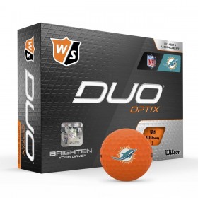 Duo Optix NFL Golf Balls - Miami Dolphins ● Wilson Promotions