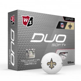 Duo Soft+ NFL Golf Balls - New Orleans Saints ● Wilson Promotions
