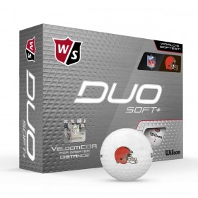 Duo Soft+ NFL Golf Balls - Cleveland Browns ● Wilson Promotions