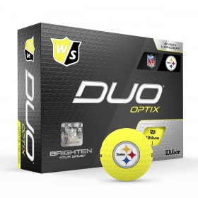 Duo Optix NFL Golf Balls - Pittsburgh Steelers ● Wilson Promotions