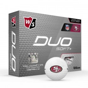 Duo Soft+ NFL Golf Balls - San Francisco 49ers ● Wilson Promotions