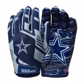NFL Stretch Fit Receivers Gloves - Dallas Cowboys ● Wilson Promotions