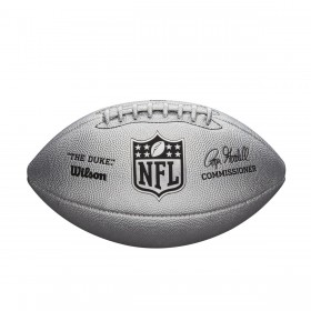 NFL The Duke Metallic Edition - Silver - Wilson Discount Store